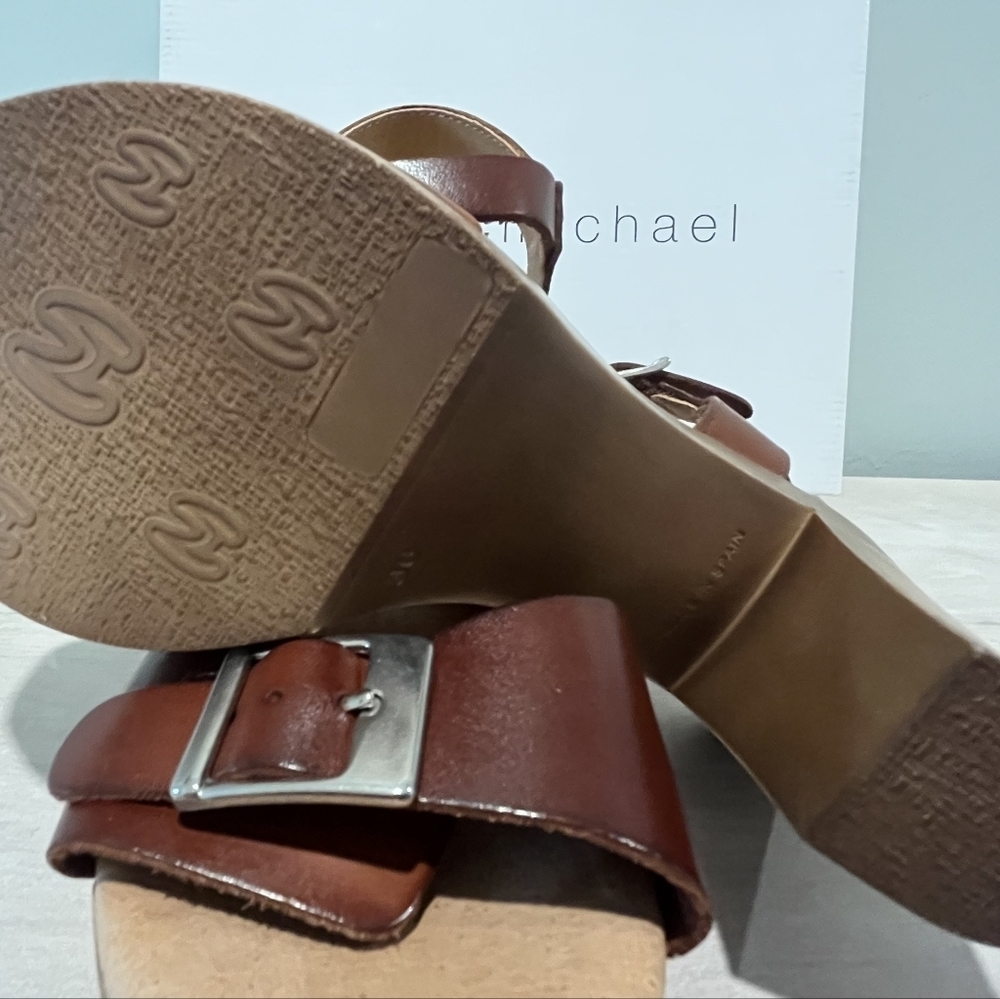Eric Michael Jasmine Platform Heels in Brown Leather. Size EU 36. New In…‎ - Picture 8 of 14
